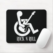 Rock and Roll Handicap Parking Grappig Akoestisch Muismat (Met muis)