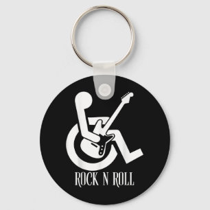 Rock and Roll Handicap Parking Grappig Akoestisch Sleutelhanger