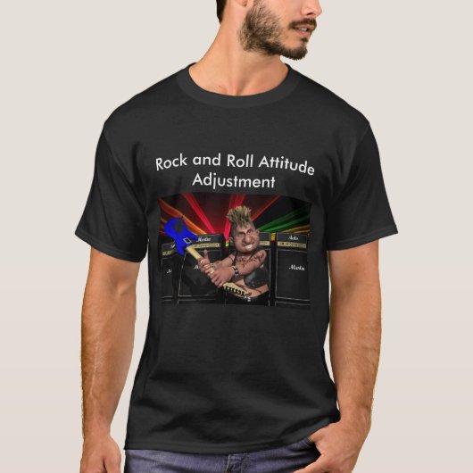 Rock and Roll Houding aanpassing T-Shirt (Voorkant)