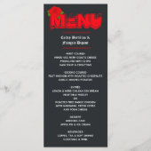 Rock and Roll Huwelijks Ticket Menu (Voorkant)