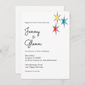 Rock and Roll jaren '50 Stijl Bruiloft Kaart (Voorkant / Achterkant)