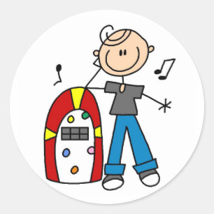 Rock and Roll Juke Box Sticker