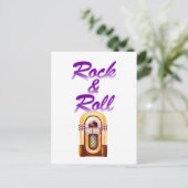 Rock and Roll Jukebox Briefkaart (Staand voorkant)