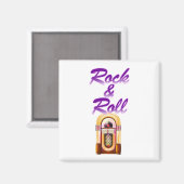 Rock and Roll Jukebox Magneet (Voorkant / Achterkant)