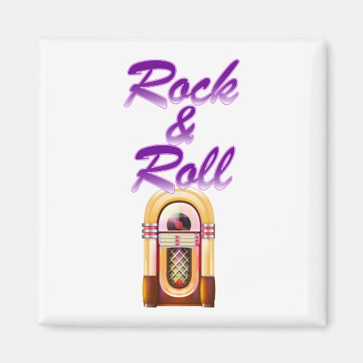 Rock and Roll Jukebox Magneet (Voorkant)