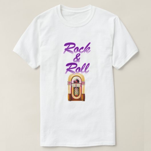 Rock and Roll Jukebox T-shirt (Design voorkant)