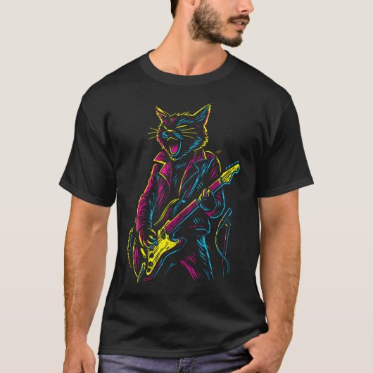 Rock And Roll Kat T-shirt (Voorkant)