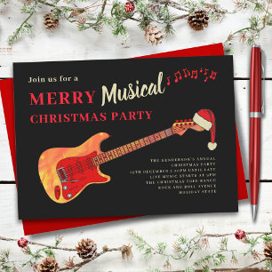 Rock and Roll Kerstmis Feest Kaart