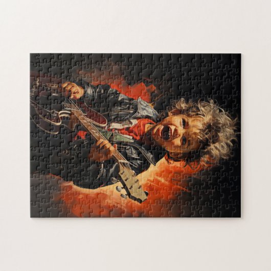 Rock and roll kind legpuzzel (Horizontaal)