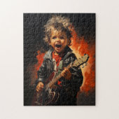 Rock and roll kind legpuzzel (Verticaal)