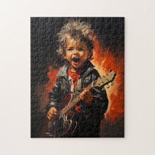 Rock and roll kind legpuzzel