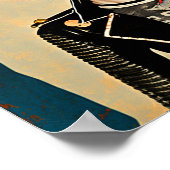 Rock and Roll Kitty - Punk Cat Poster Kunst (Hoek)