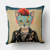 Rock and Roll Kitty Worpillow  Kussen (Achterkant)