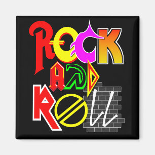 Rock and Roll Magnet (zwart)