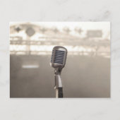 Rock And Roll Microphone Briefkaart (Voorkant)