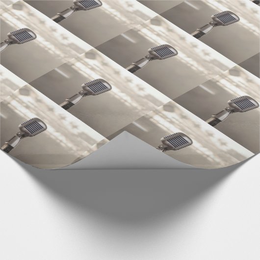 Rock And Roll Microphone Cadeaupapier (Hoek)