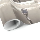 Rock And Roll Microphone Cadeaupapier (Rol Hoek)