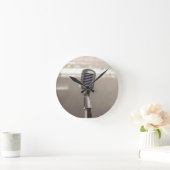 Rock And Roll Microphone Ronde Klok (Huis)