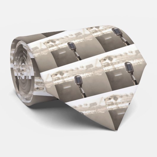 Rock And Roll Microphone Stropdas (Opgerold)