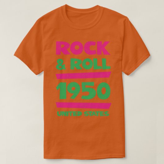 Rock and Roll Music 1950 T-shirt (Design voorkant)