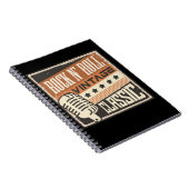 Rock and Roll Music 1950s Rockabilly US Notitieboek (Rechterzijde)