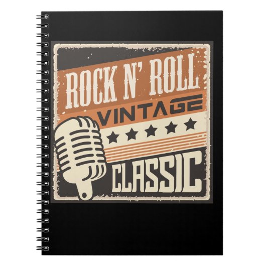 Rock and Roll Music 1950s Rockabilly US Notitieboek (Voorkant)