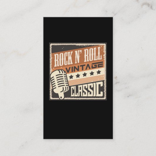 Rock and Roll Music 1950s Rockabilly US Visitekaartje (Voorkant)