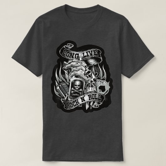 Rock and Roll Music Guitar  Lover Mannen Wome T-shirt (Design voorkant)