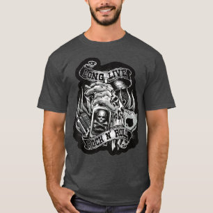 Rock and Roll Music Guitar  Lover Mannen Wome T-shirt