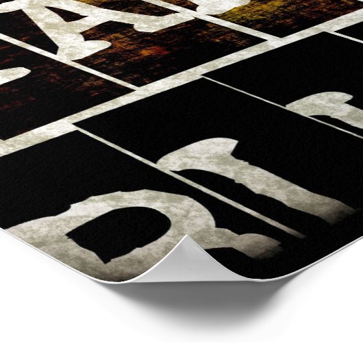 Rock and Roll Music Poster Art as Background (Hoek)