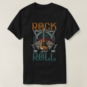 Rock and Roll Music T-shirt Gitaar & Vleugels
