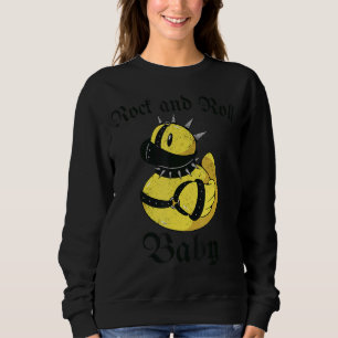 Rock and Roll Muziek Fan Leuke Rocker Rubber Duck  Trui
