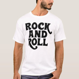 Rock and Roll muziek logo ontwerp T-shirt