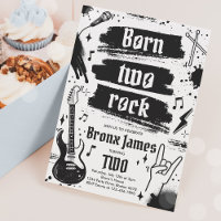 Rock and Roll Party Born Two Rock 2nd Birthday