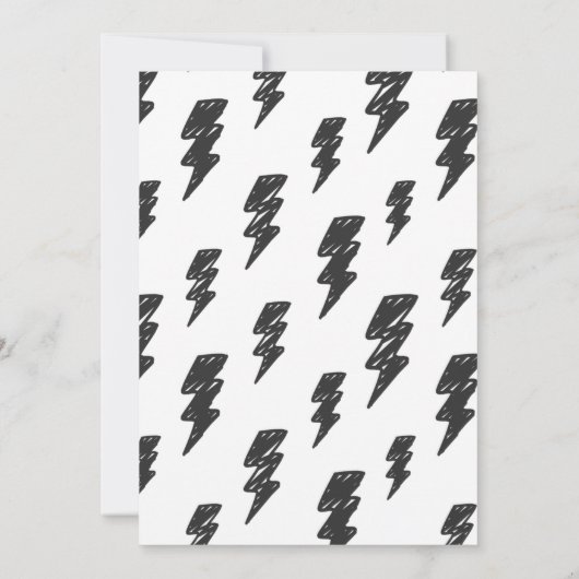 Rock and Roll Party Born Two Rock 2nd Birthday Kaart (Achterkant)