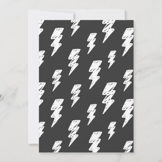 Rock and Roll Party Born Two Rock 2nd Birthday Kaart (Achterkant)