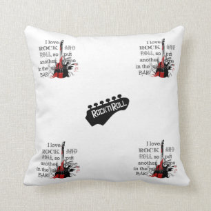 'Rock and Roll' Pillow Kussen