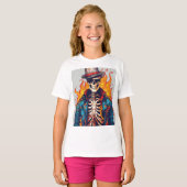 Rock and Roll Rebellion - Skull and Crossbones, Ve T-shirt (Voorkant volledig)