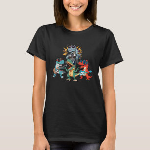 Rock and Roll Rock T Rex Band Mannen Dinosaurus Sh T-shirt