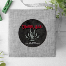 Rock and Roll - Rock Theme Ronde Sticker