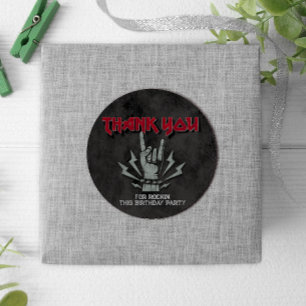 Rock and Roll - Rock Theme Ronde Sticker