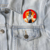 Rock and Roll Ronde Button 5,7 Cm (In situ)