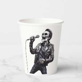 Rock and Roll Skeletons Verjaardagsfeest Papieren Bekers