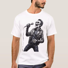 Rock and Roll Skeletons Verjaardagsfeest T-shirt