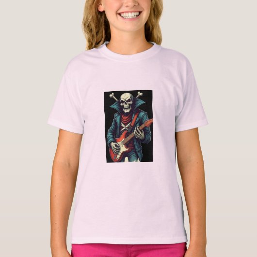 Rock and Roll Skull T-shirt (Voorkant)