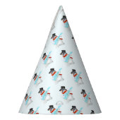 Rock and Roll Snowman Party Pet Feesthoedjes (Links)