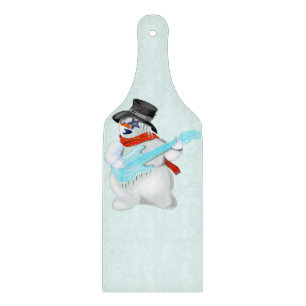 Rock and Roll Snowman snijplank