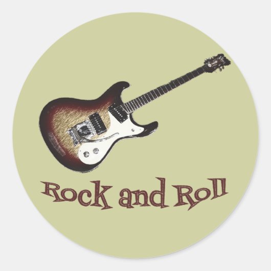 Rock and Roll Sticker (Voorkant)