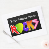  Rock and Roll Sticker (Zwart) (Envelop)