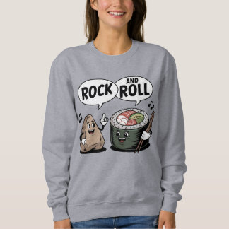 Rock and Roll Sushi Cartoon Pun Trui